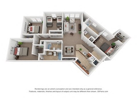 a conceptual drawing of a floor plan of a house